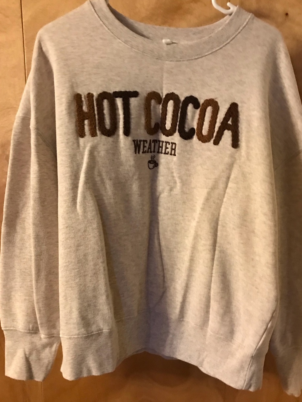 Hot Cocoa Weather Crewneck Sweater - Cream